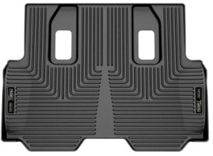 Lexus LX600 Floor Mats - Rear - Husky Liners - Weatherbeater Third Row - Black - `22-`23